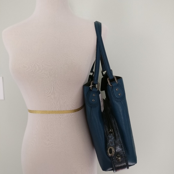 Sold - Coach Edie 31 Mixed Materials Snake Mineral - Picture 3 of 7